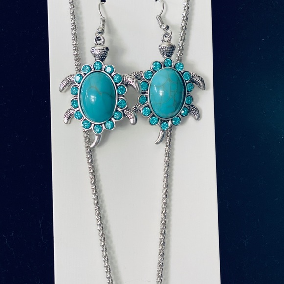 Turtle Earrings & Necklace - Picture 5 of 5